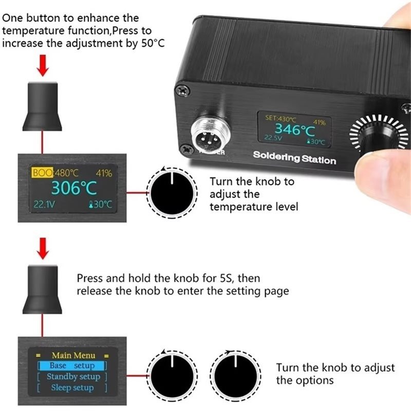 【A56X】T12 Portable Mini Digita - Soldering Station T12 Oled review and price