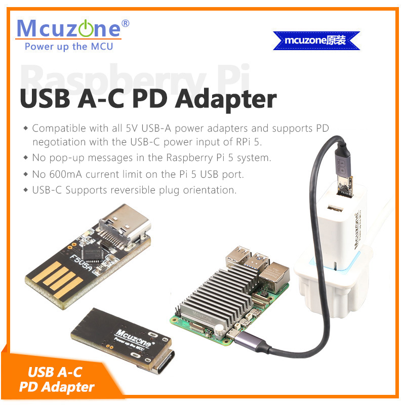 Raspberry Pi5 USB A-C PD Adapt - Banana Pi Bpi-M5 review and price