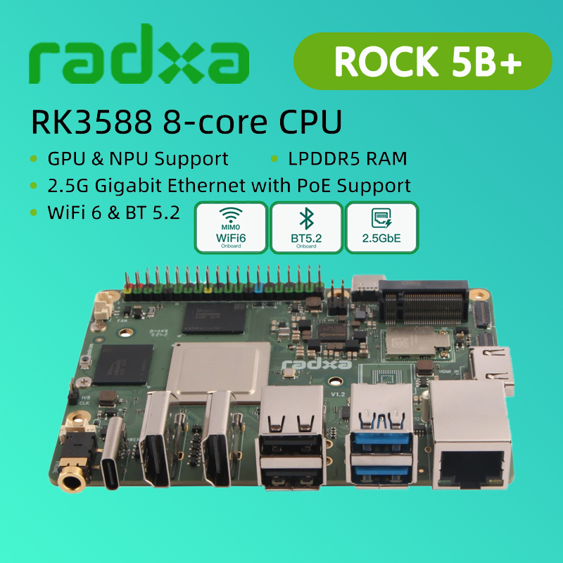 Radxa ROCK 5B+ Rockchip RK3588 - Radxa Rock 5B 16Gb review and price